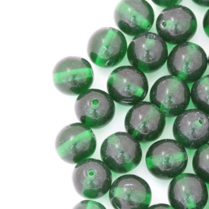 Korálek mačkaný kulička 8mm zelená 50140 (20ks)