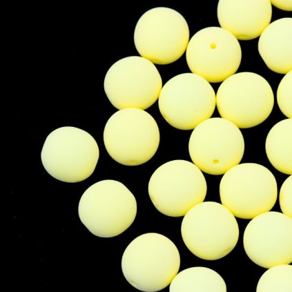 Korálek mačkaný kulička 8mm žlutá 92921/Neon Bondeli (40ks)