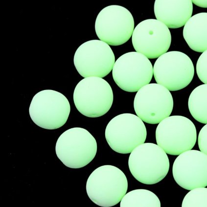 Korálek mačkaný kulička 8mm zelená 92924/Neon Bondeli (20ks)
