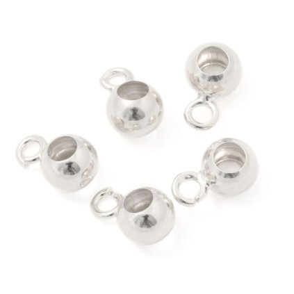 Kulička s očkem 6mm Ag925 rhodium