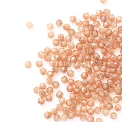 Kubická Zirconie 2mm broušená přírodní (10ks)
