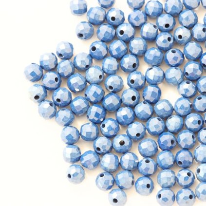Kubická Zirconie 3mm broušená královská modrá (10ks)