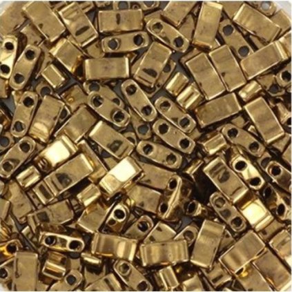 Miyuki Half Tila 5/2,4mm metallic dark bronze (HTL-457)