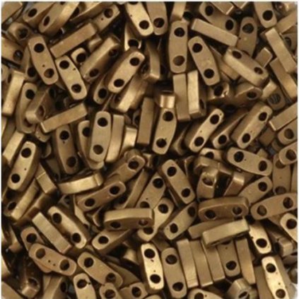 Miyuki Quarter Tila 5/1,2mm metallic matte dark bronze (QTL-2006)