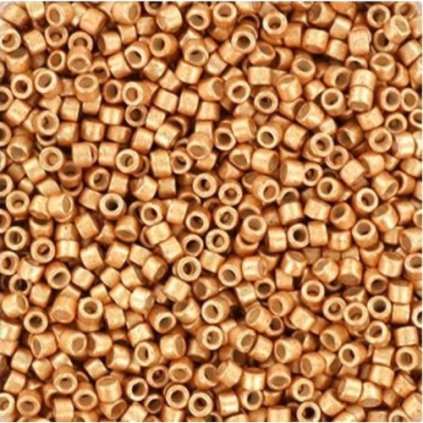 Miyuki Delica 11/0 galvanized semi frosted champagne (DB-1152)