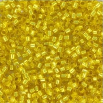 Miyuki Delica 11/0 silverlined yellow (DB-145)