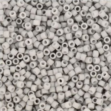 Miyuki Delica 11/0 opaque matte light smoke (DB-1518)