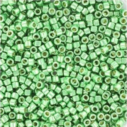 Miyuki Delica 11/0 duracoat galvanized dark mint green (DB-1844)