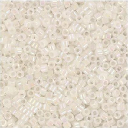 Miyuki Delica 11/0 opaque ab white pearl (DB-202)