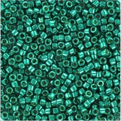 Miyuki Delica 11/0 duracoat galvanized dark aqua green (DB-2506)