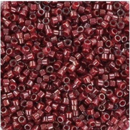 Miyuki Delica 11/0 cranberry lined luster crystal (DB-280)