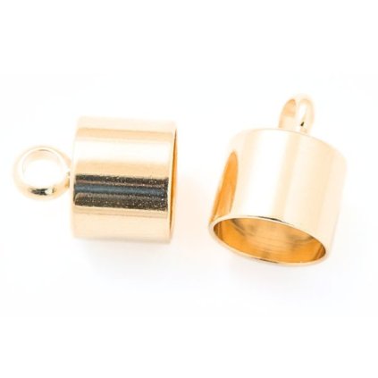 Koncovka kaplík 13/10mm chirurgická ocel rose gold