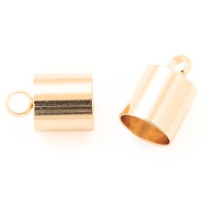 Koncovka kaplík 12/8mm chirurgická ocel rose gold