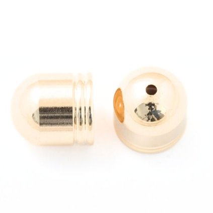 Koncovka kaplík 10/9mm chirurgická ocel rose gold