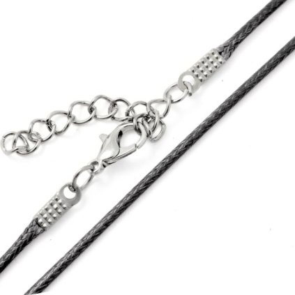 Náhrdelník voskovaná šňůrka 1,5mm/43cm černá