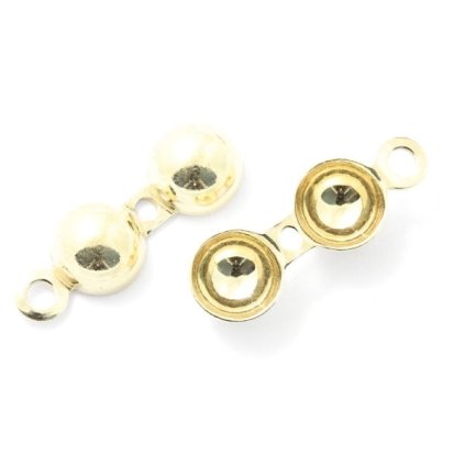 Kalota 5mm s očkem Ag925 gold plating 24kt