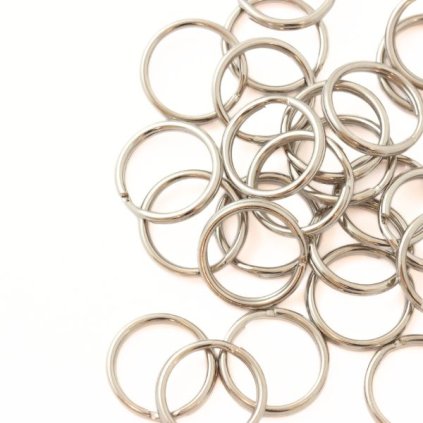 Přívěskový dvoukroužek 15/2mm platina
