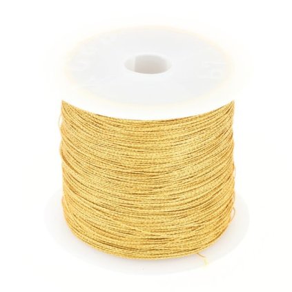 Nylonová šňůrka 0,6mm zlatá