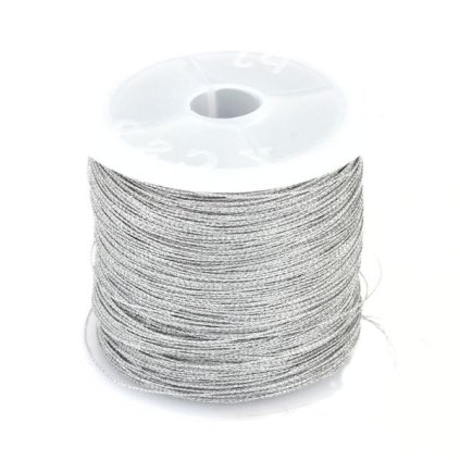 Nylonová šňůrka 0,6mm stříbrná