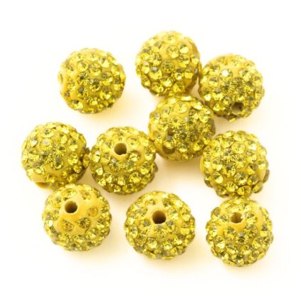Šatonová kulička 10mm citrine