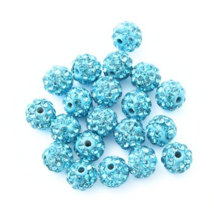 Šatonová kulička 6mm aquamarine
