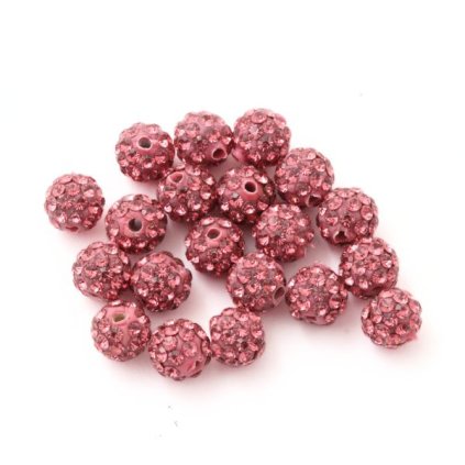 Šatonová kulička 6mm rose