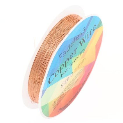 Dekorační drátek 0,4mm/14m měděná