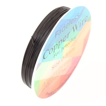 Dekorační drátek 0,4mm/14m černá