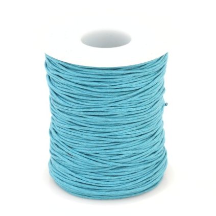 Bavlněná šňůra voskovaná 0,7mm blue zircon
