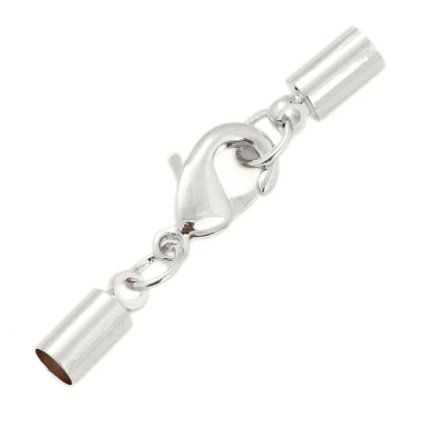 Koncovka set s karabinkou 3mm rhodium