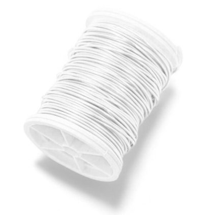Dekorační drátek 0,5mm/100g bílá
