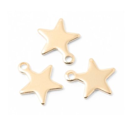 Přívěsek hvězdička 10mm chirurgická ocel rose gold