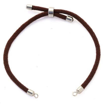 Stahovací náramek 4mm hnědá