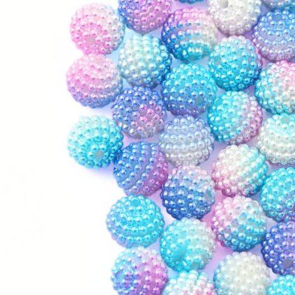 Plastová kulička bubble 10mm lilac (1ks)