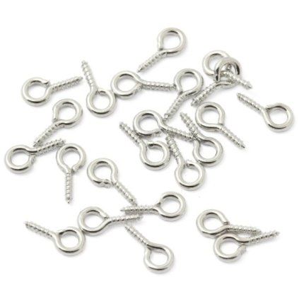 Vrut s očkem 10/5mm platina