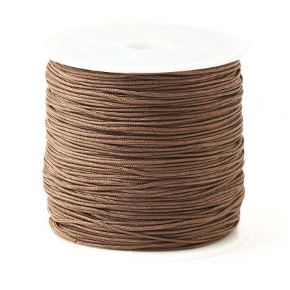 Nylonová šňůrka 0,8mm hnědá