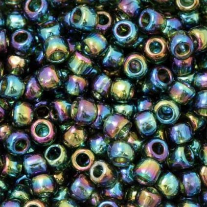 TOHO Round 8/0 Transparent Rainbow Olivine