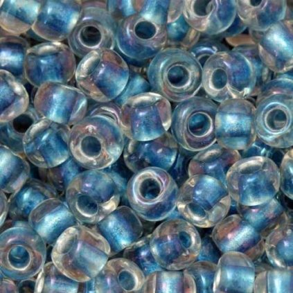 TOHO Round 6/0 Rainbow Crystal/Lt Capri Lined