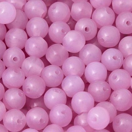 Korálek mačkaný KULIČKA 4mm světle fialová alabastr
