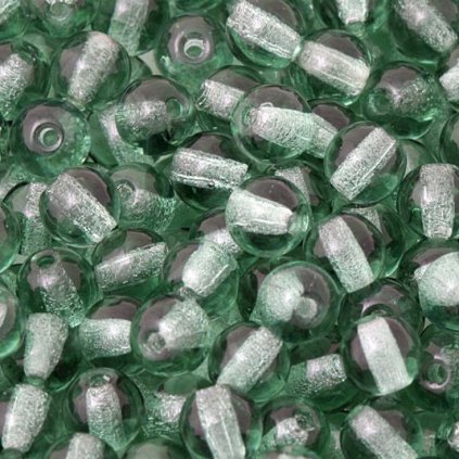 Korálek mačkaný KULIČKA 4mm zelená