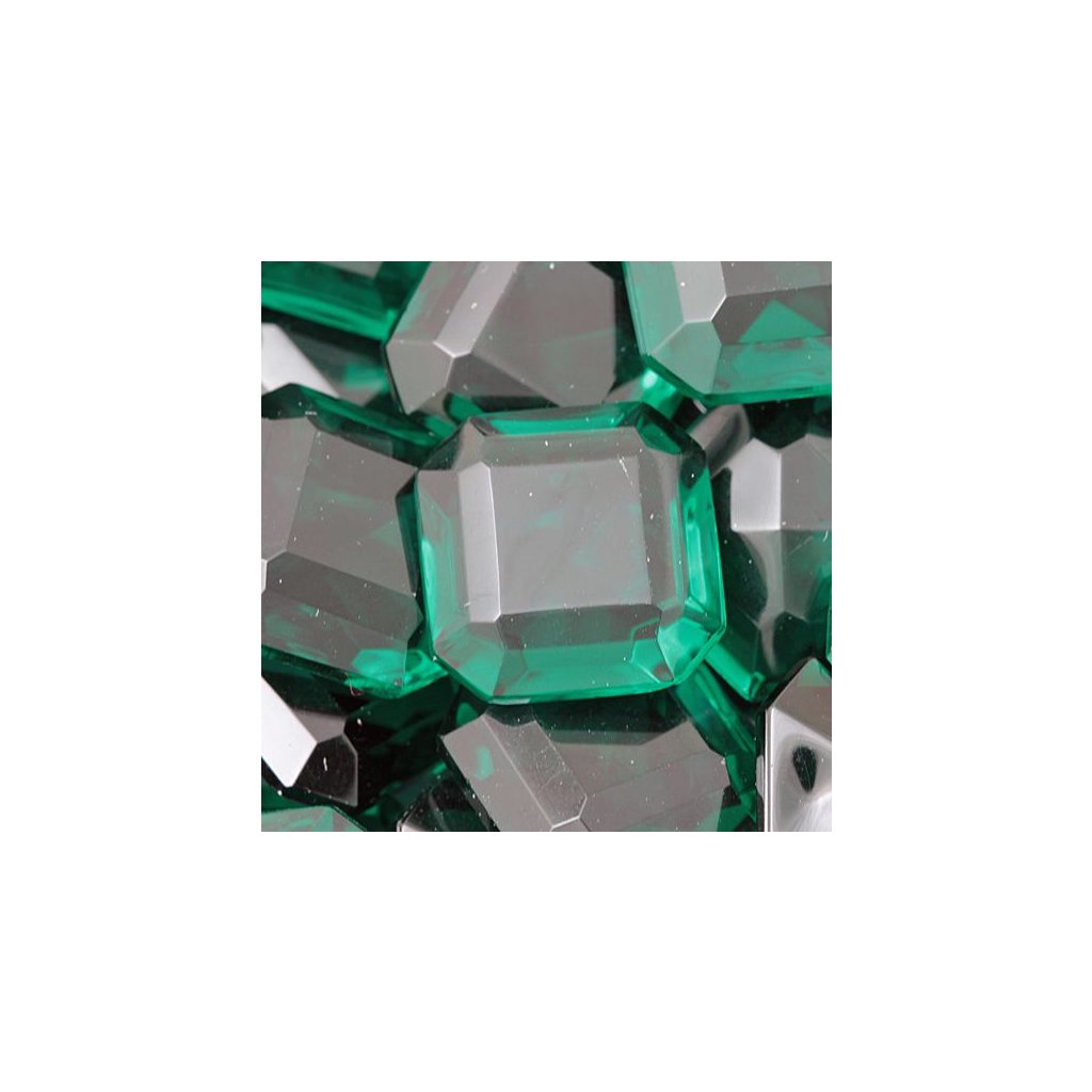 Bižutérne kameň Oktagon 16mm emerald