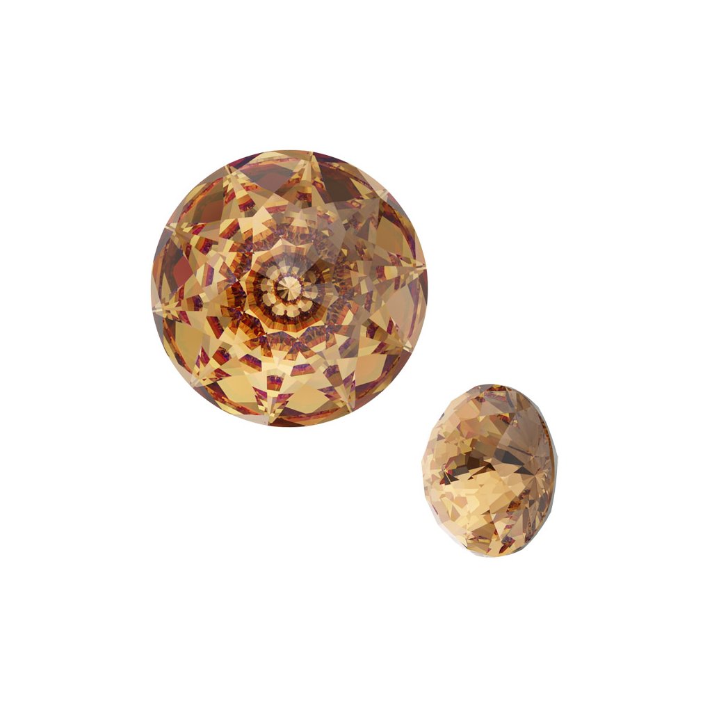 Swarovski® Crystals Dome 1400 12mm Light Colorado Topaz F