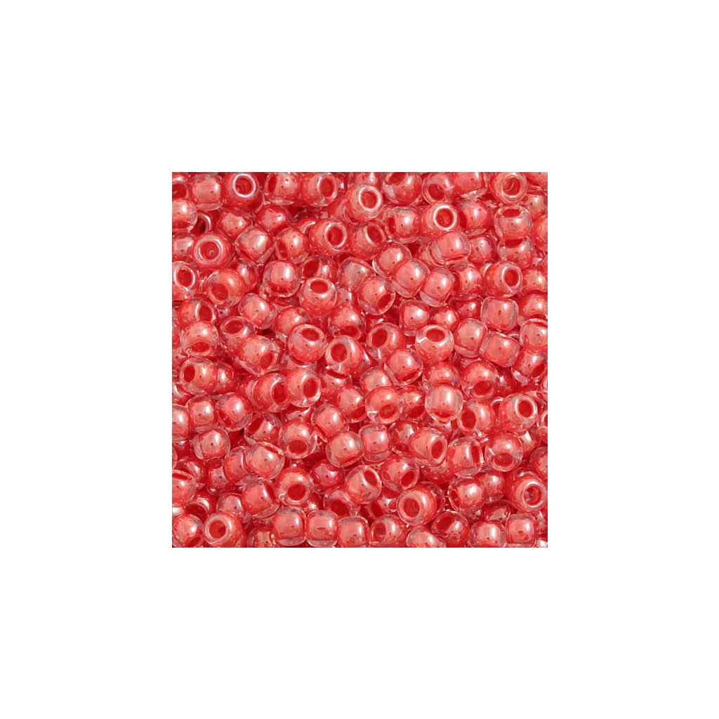 TOHO Round 11/0 Crystal Lined Tomato