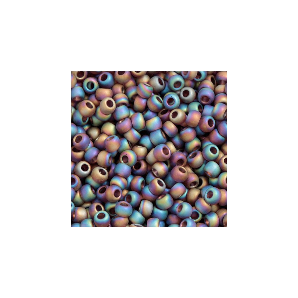 TOHO Round 11/0 Rainbow Frosted Amethyst