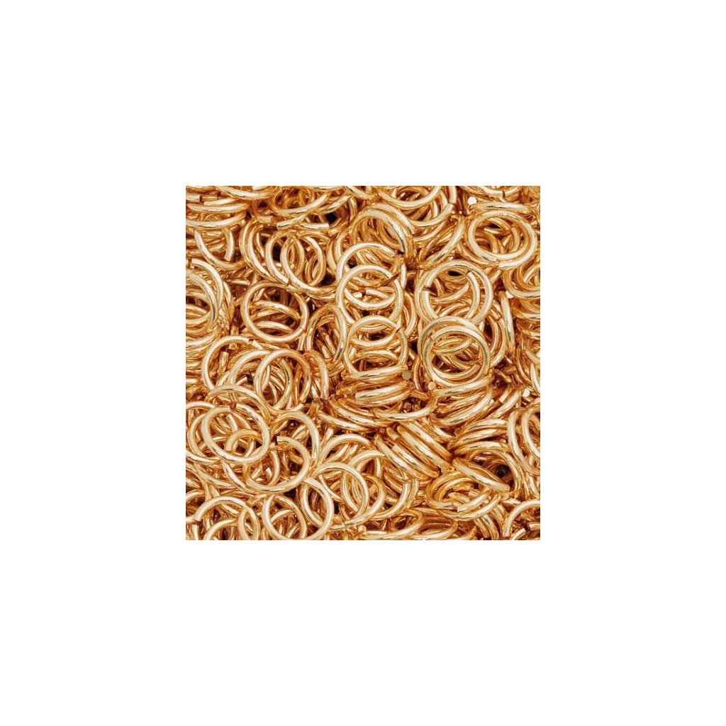 Spojovací krúžok 15mm rose gold 3g