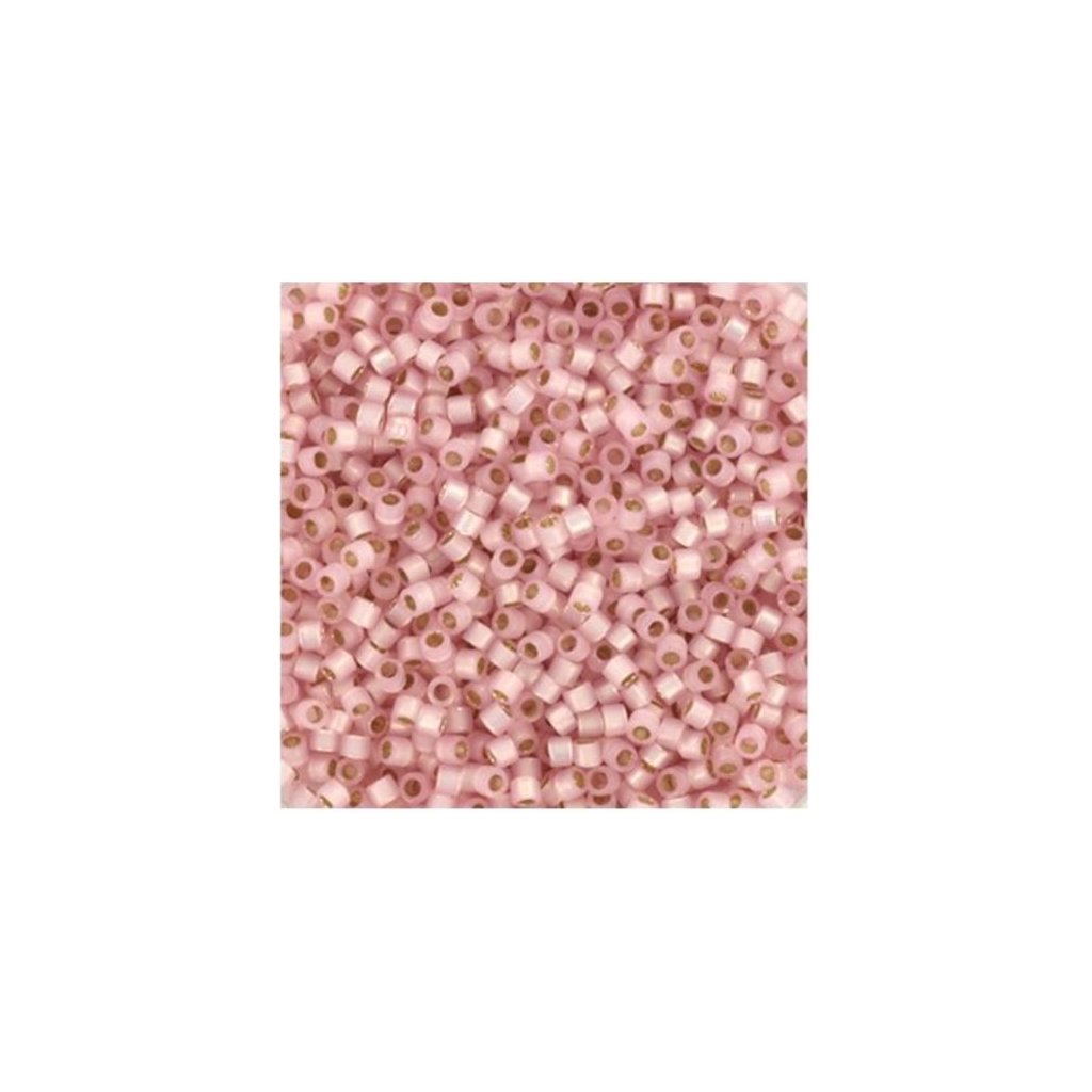 Miyuki Delica 11/0 silverlined dyed alabaster light pink (DB-624)