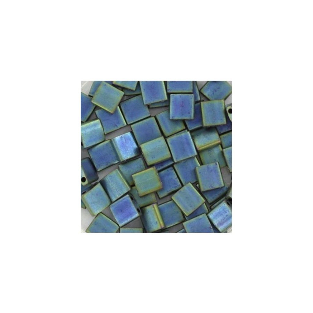 Miyuki Tila 5/5mm metallic matte iris blue green (TL-2064)