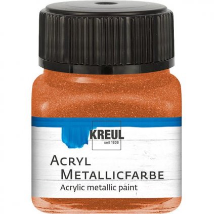 Akrylová farba KREUL 20ml metalická medená