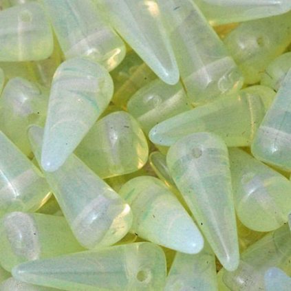 Korálik krčený SPIKE 13 / 5mm uránová žltá