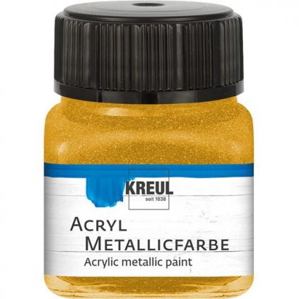 Akrylová farba KREUL 20ml metalická zlatá